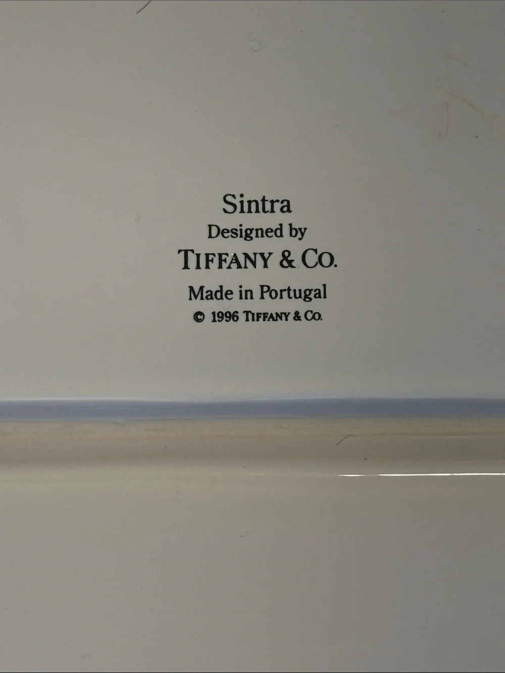 Tiffany & Co. Sintra VTG Ceramic Serving Tray with Multicolor Blossom • NEW